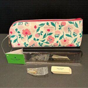 NWT Kate Spade Floral Pencil Case / Cosmetic Case